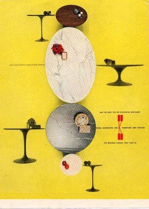Eero Saarinen Table Ad for Knoll, 1958
